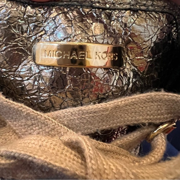 MICHAEL KORS GLAM METALLIC HI-TOP STUDDED SNEAKERS 9M - Picture 13 of 13